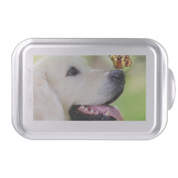 Labrador And Butterfly Throw Pillow Cake Pan