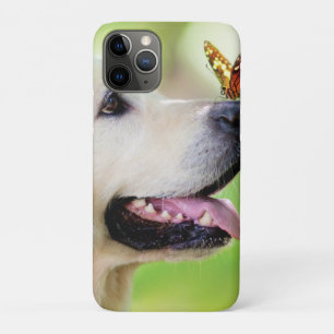 Labrador And Butterfly Throw Pillow iPhone 11 Pro Case