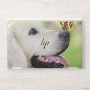 Labrador And Butterfly Throw Pillow HP Laptop Skin