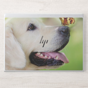 Labrador And Butterfly Throw Pillow HP Laptop Skin