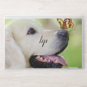 Labrador And Butterfly Throw Pillow HP Laptop Skin