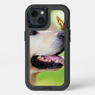 Labrador And Butterfly Throw Pillow iPhone 13 Case