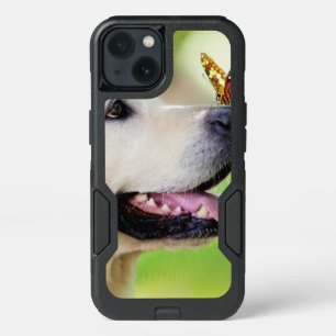 Labrador And Butterfly Throw Pillow iPhone 13 Case