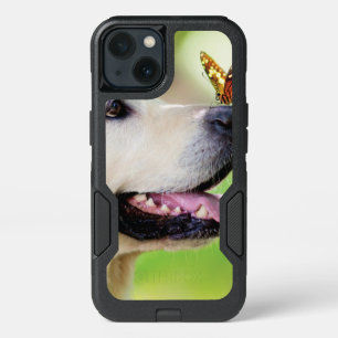 Labrador And Butterfly Throw Pillow iPhone 13 Case