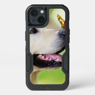 Labrador And Butterfly Throw Pillow iPhone 13 Case