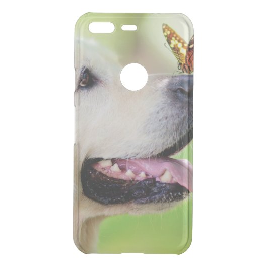 Labrador And Butterfly Throw Pillow Uncommon Google Pixel Case (Back)