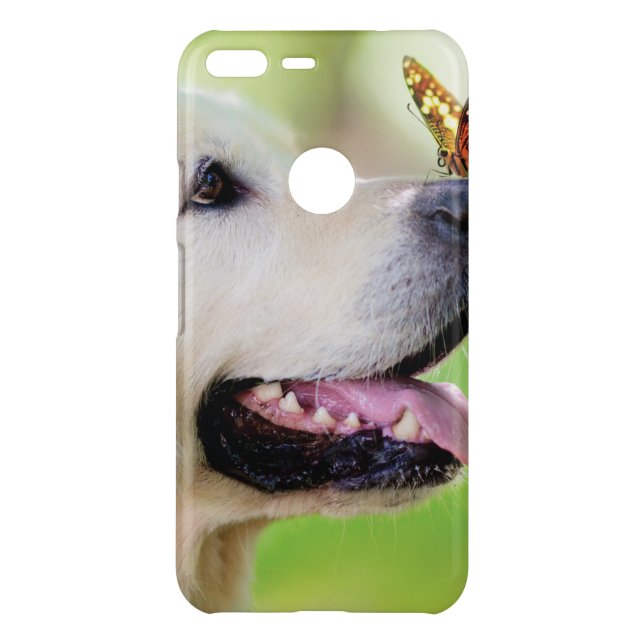 Labrador And Butterfly Throw Pillow Uncommon Google Pixel XL Case (Back)