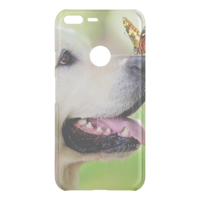 Labrador And Butterfly Throw Pillow Uncommon Google Pixel XL Case (Back)
