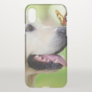 Labrador And Butterfly Throw Pillow iPhone XS Case