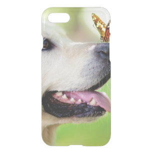 Labrador And Butterfly Throw Pillow iPhone SE/8/7 Case