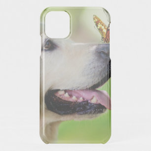 Labrador And Butterfly Throw Pillow iPhone 11 Case