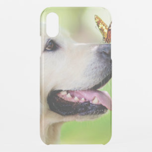 Labrador And Butterfly Throw Pillow iPhone XR Case