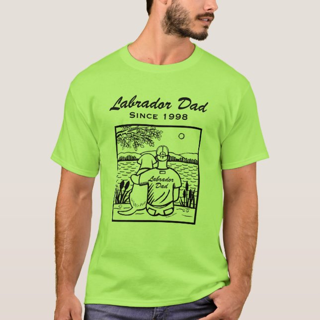 Labrador and Dad T-Shirt (Front)