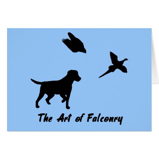 Labrador and Falconry Cards (Front Horizontal)