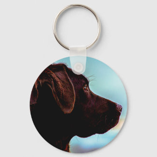 Labrador at Dusk Keychain