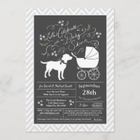 Labrador Baby Shower Gender Neutral Lab Invitation