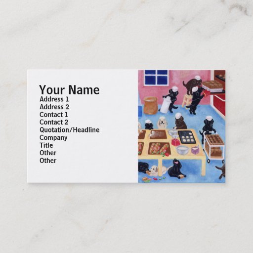 Customizable Labrador Bakery Business Card Templates
