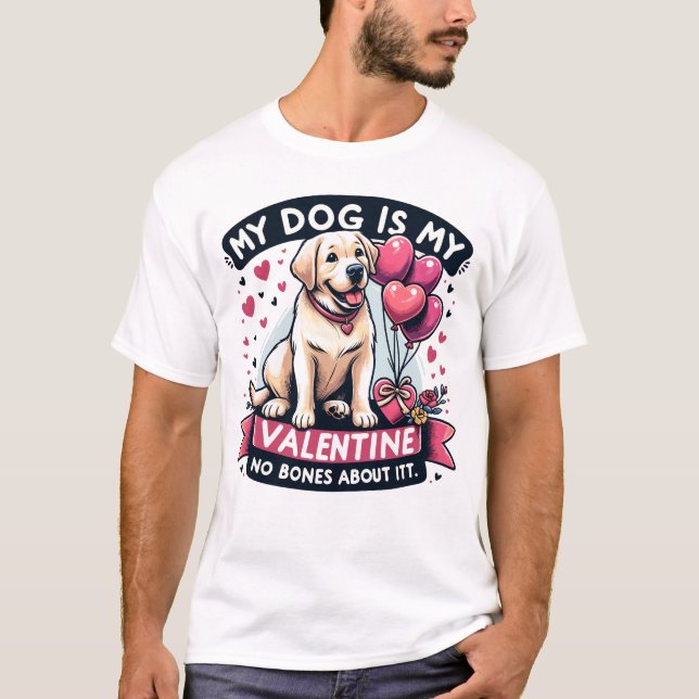 Labrador Balloon Buddies - Valentine's Canine  T-Shirt (Front)