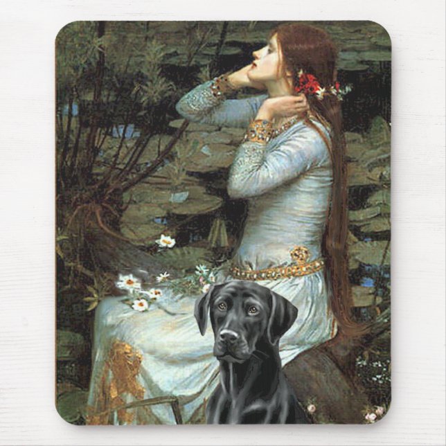 Labrador (black 1) - Ophelia Mouse Pad (Front)