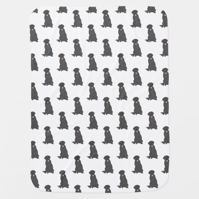 Labrador (Black) Baby Blanket (Front)