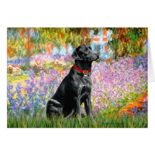 Labrador (Black) - Garden Cards (Front Horizontal)
