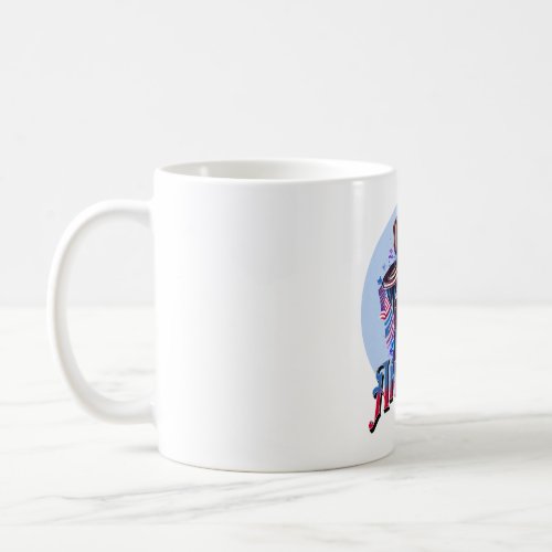 Labrador _ Black Lab 4th of July design Coffee Mug