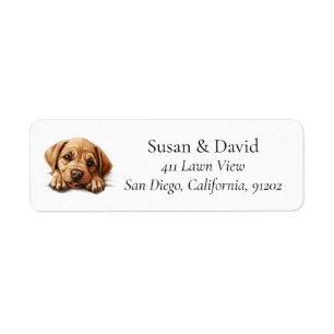 Labrador Bulldog Dog Breed Pet Lovers Label