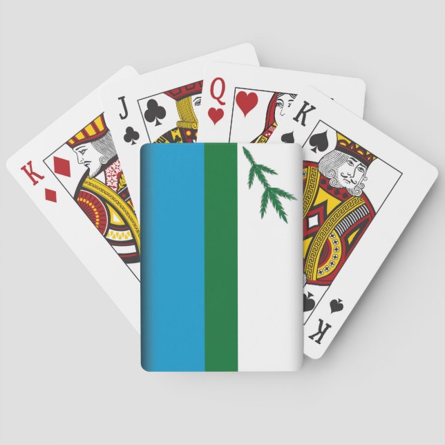 Labrador (Canada) Flag Poker Cards (Back)