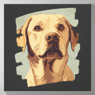 Labrador canvas photo tile