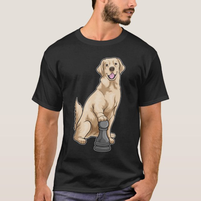Labrador Chess piece Pawn Chess T-Shirt (Front)