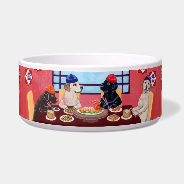 Labrador Chinese Restaurant Painting Bowl (Front)