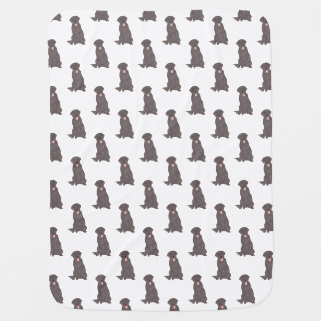 Labrador (Chocolate Brown) Baby Blanket (Front)