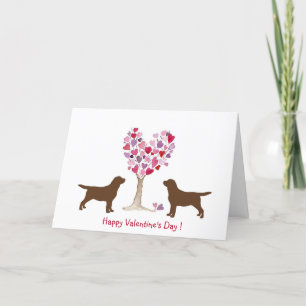 Labrador Chocolate Valentine Holiday Card