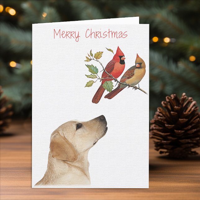 Labrador Christmas Card Yellow Labrador (Creator Uploaded)