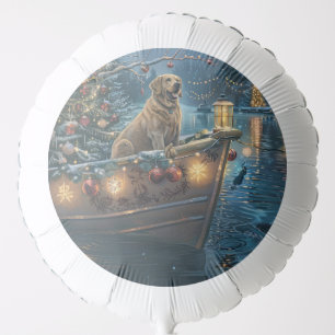 Labrador Christmas Festive Voyage Balloon