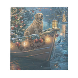 Labrador Christmas Festive Voyage Notepad