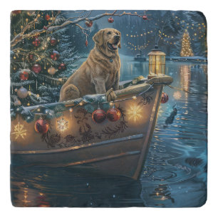 Labrador Christmas Festive Voyage Trivet