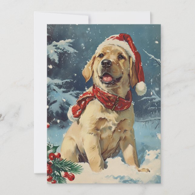 Labrador Christmas Holiday Card (Front)