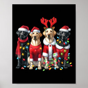 Labrador Christmas Poster