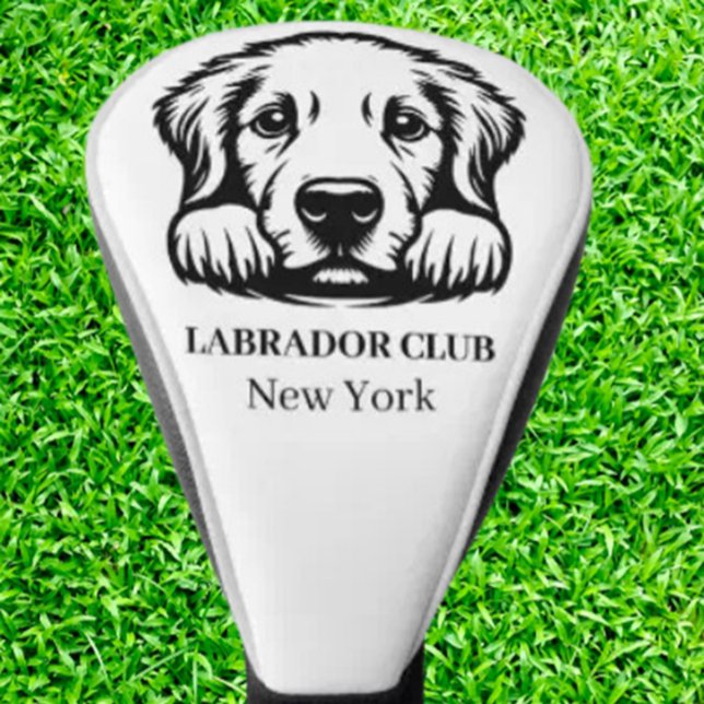 Labrador Custom Club Theme  Golf Head Cover (Simple and classic design is Lab puppy.)