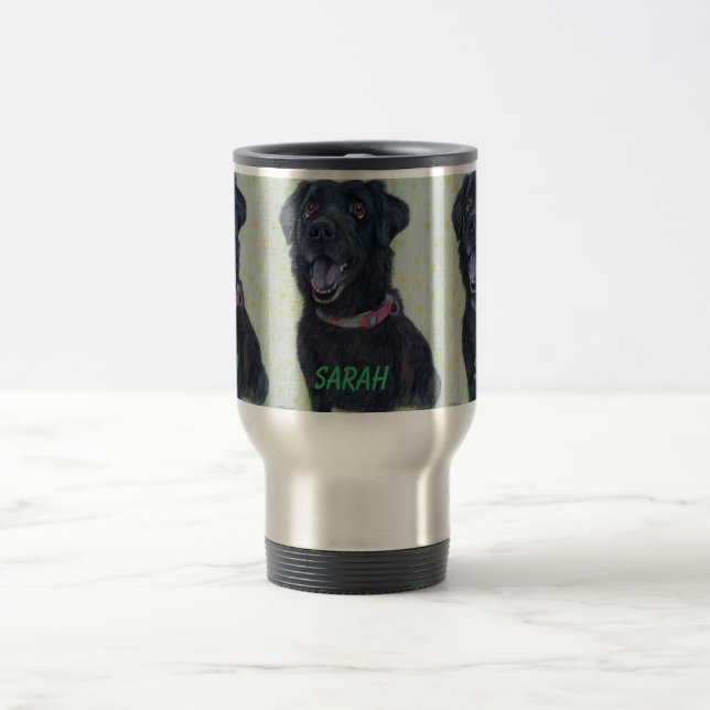 Labrador customizable travel mug (Center)