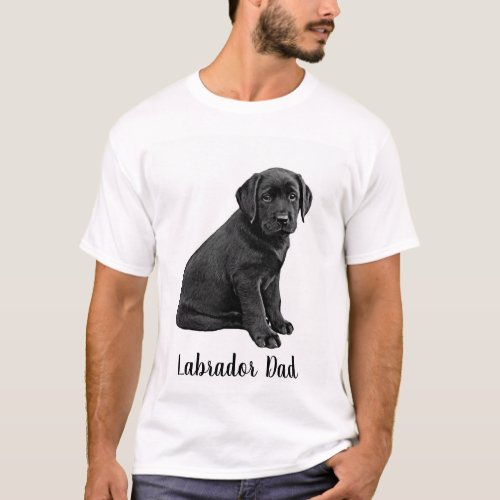 Labrador Dad _ Black Lab Dad T_Shirt