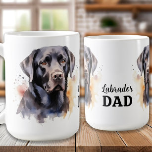 Labrador DAD Cute Dog Lover Black Lab Retriever Coffee Mug
