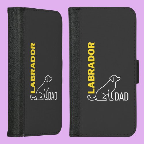 Labrador Dad Dog Dad Gift Labrador Retriever Dog iPhone 87 Wallet Case