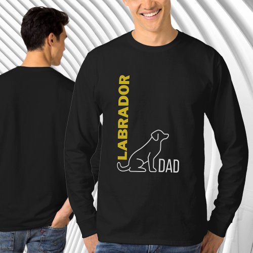 Labrador Dad Dog Dad Gift Labrador Retriever Dog T_Shirt