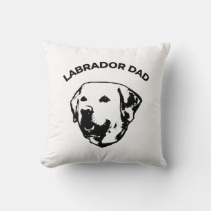 Labrador Dad   Throw Pillow