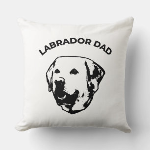 Labrador Dad Throw Pillow