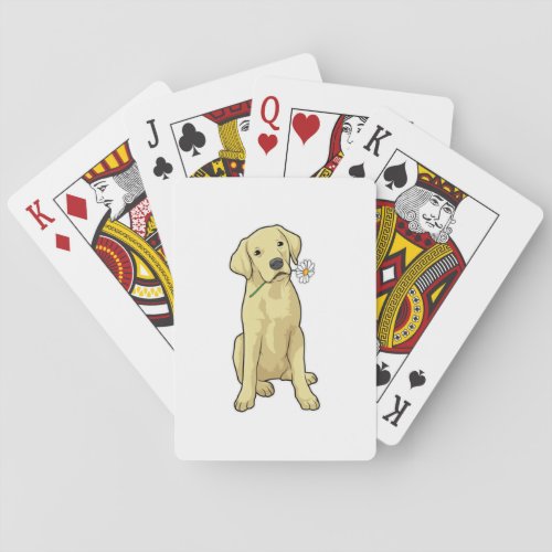 Labrador Daisy Poker Cards
