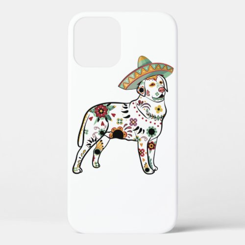 Labrador Day Of The Dead Sugar Skull Lab Owner Som iPhone 12 Case