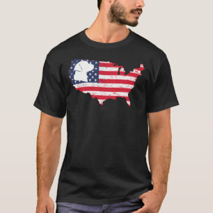 Labrador Dog 4th Of July American Flag Stars And S T-Shirt